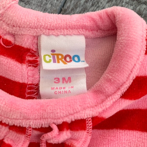 Circo Striped Velour Dress & Pantaloon Set - Picture 4 of 6